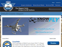 Tablet Screenshot of dekalbcountyairport.com